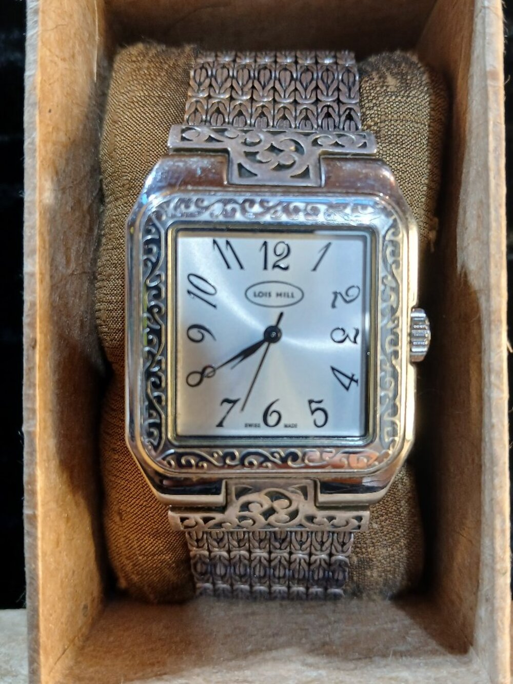 LOIS HILL Sterling Silver Bracelet Watch